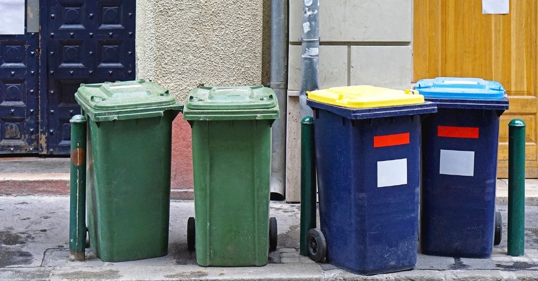 garbage bins